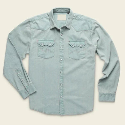TY Pearl Snaps 100% Midweight Cotton Enzyme Wash Vintage Casual Eco-Friendly Regular Fit Denim Shirts