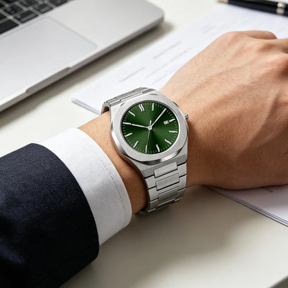 Relogio Masculino Wholesale Minimalist Custom Stainless Steel Band Men Wristwatches Waterproof No Logo Quartz Date Watch For Men