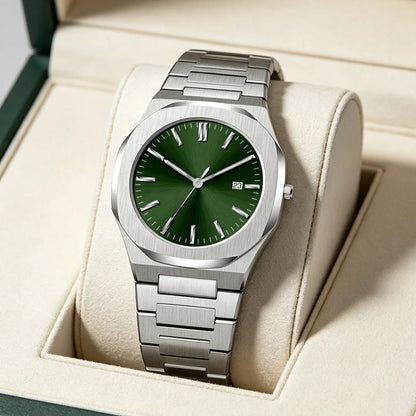Relogio Masculino Wholesale Minimalist Custom Stainless Steel Band Men Wristwatches Waterproof No Logo Quartz Date Watch For Men