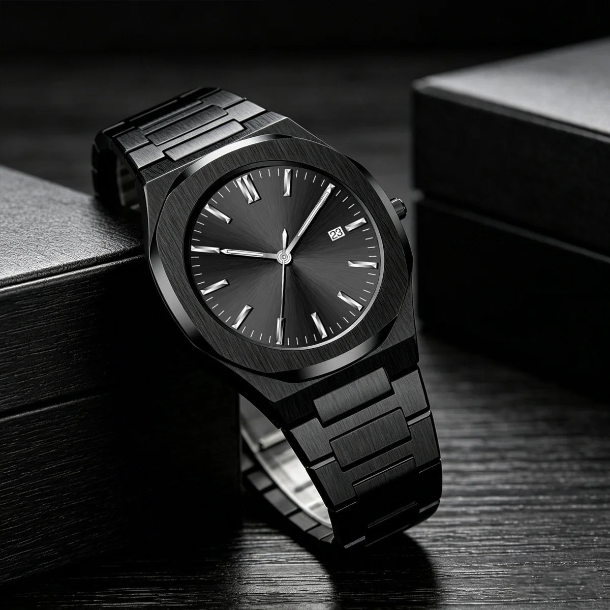 Relogio Masculino Wholesale Minimalist Custom Stainless Steel Band Men Wristwatches Waterproof No Logo Quartz Date Watch For Men