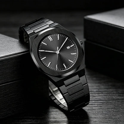 Relogio Masculino Wholesale Minimalist Custom Stainless Steel Band Men Wristwatches Waterproof No Logo Quartz Date Watch For Men