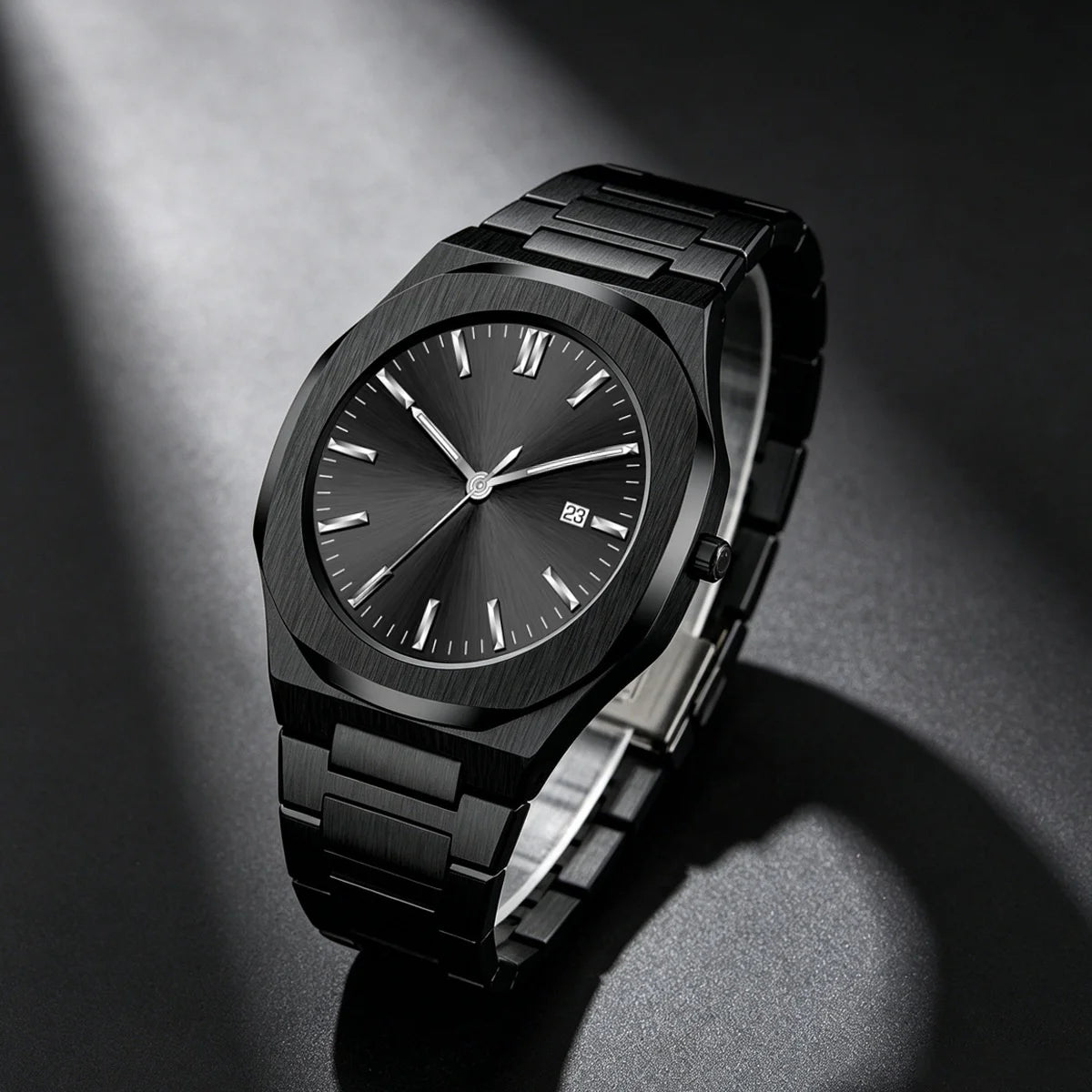 Relogio Masculino Wholesale Minimalist Custom Stainless Steel Band Men Wristwatches Waterproof No Logo Quartz Date Watch For Men