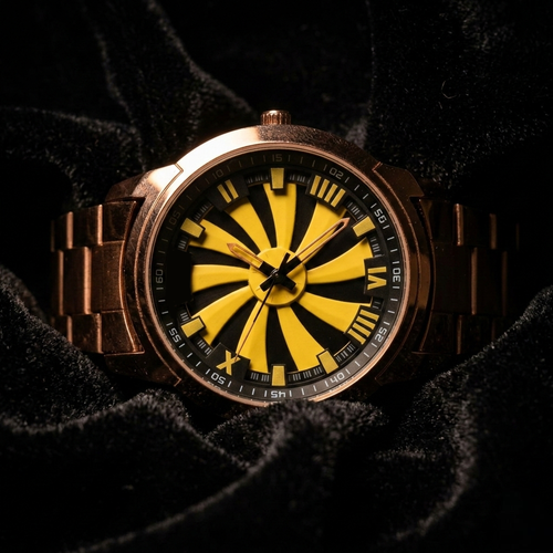 Vilante Copper Blaze - Yellow Dial Luxury Watch for Men