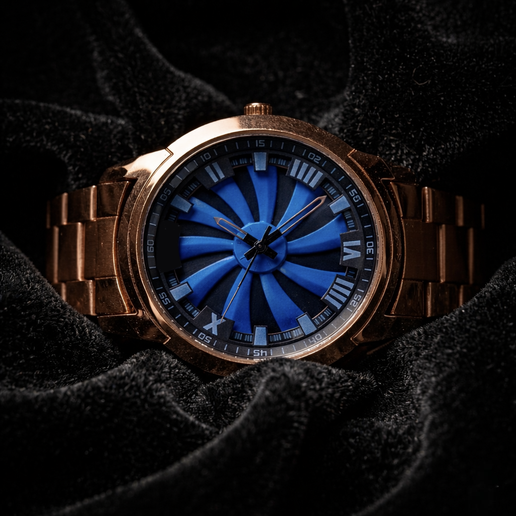 Vilante Copper Blaze - Blue Dial Luxury Watch for Men